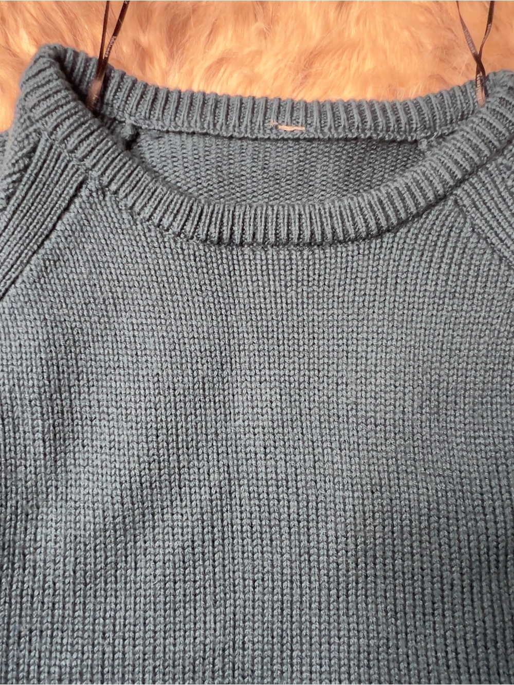 lululemon athletica Teal Crewneck Wool Sweater